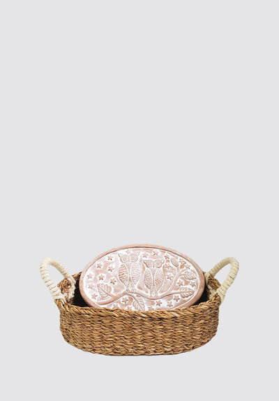 Bread Warmer & Basket | Owl Oval