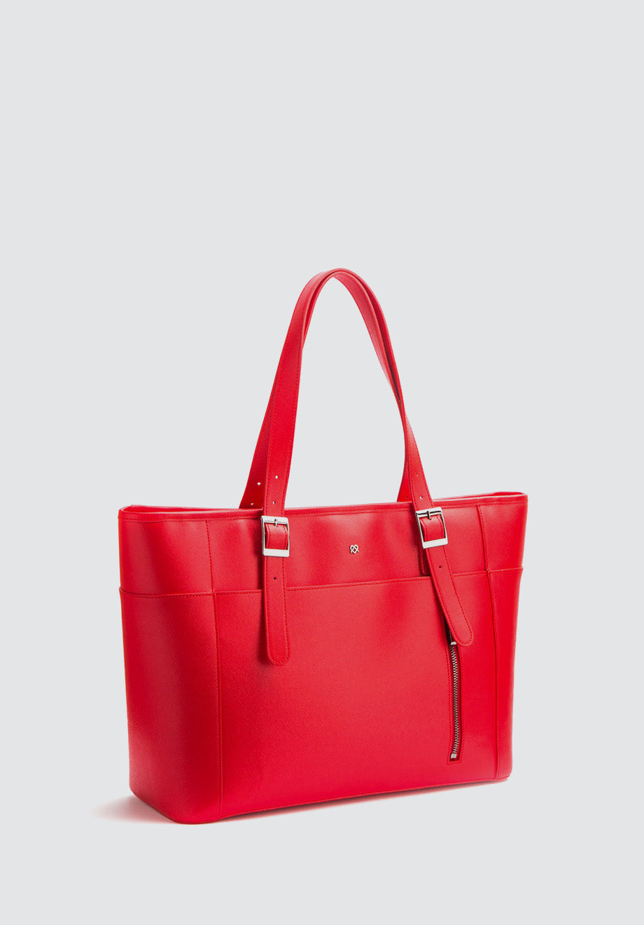 Miley | Red Vegan Leather Laptop Bag