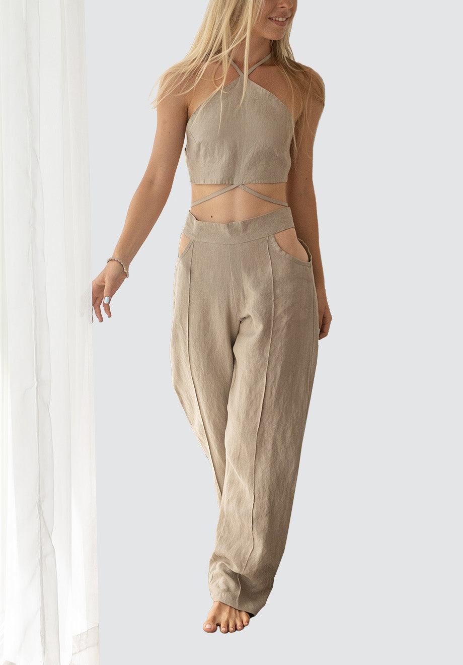 Nongkrong Trousers | Stone
