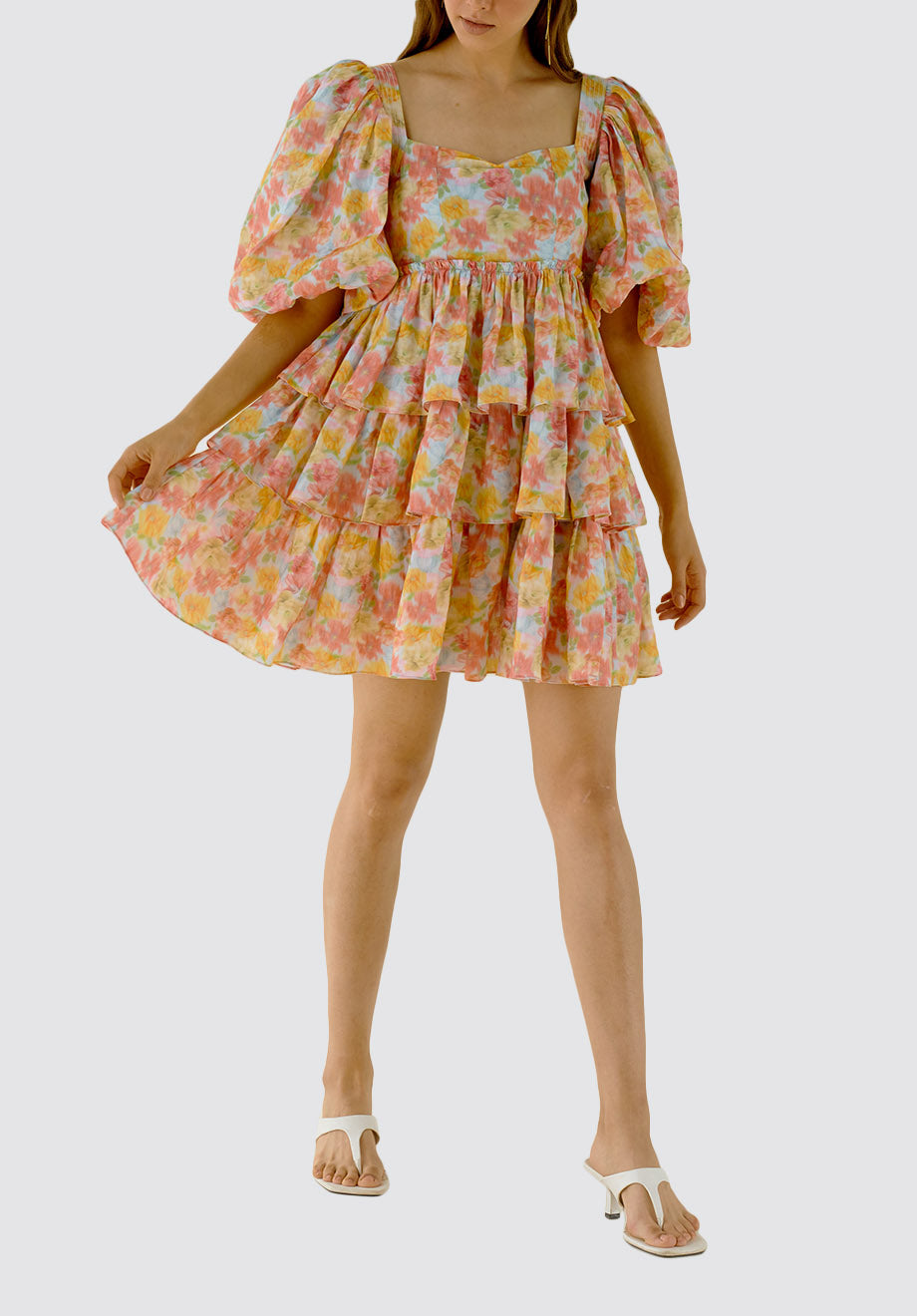 Doreen Mini Yellow Dress