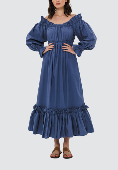 Ophelle Midi Dress | Blue