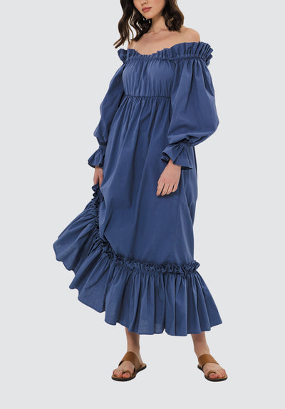Ophelle Midi Dress | Blue