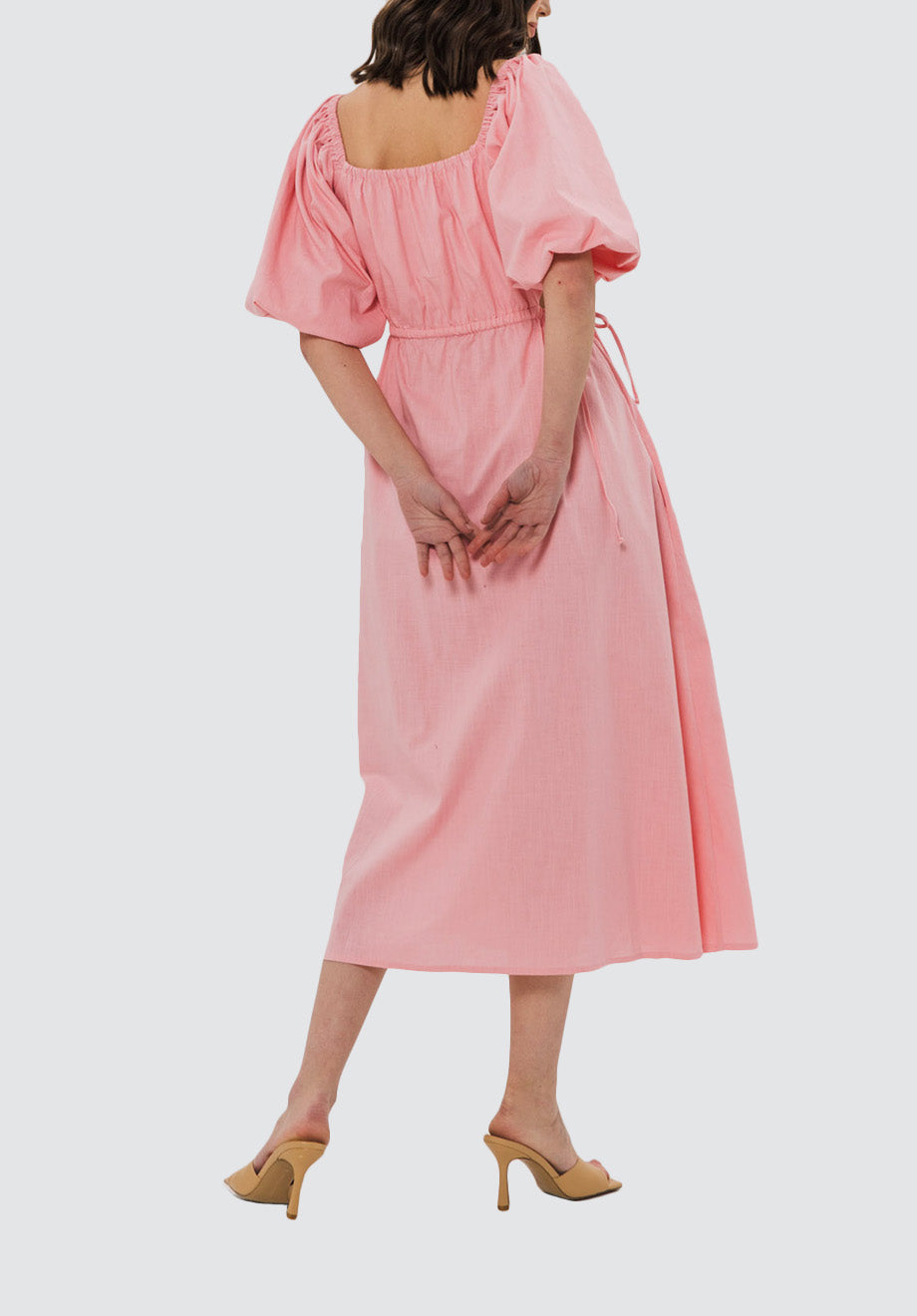 Louise Midi Dress | Pastel Pink