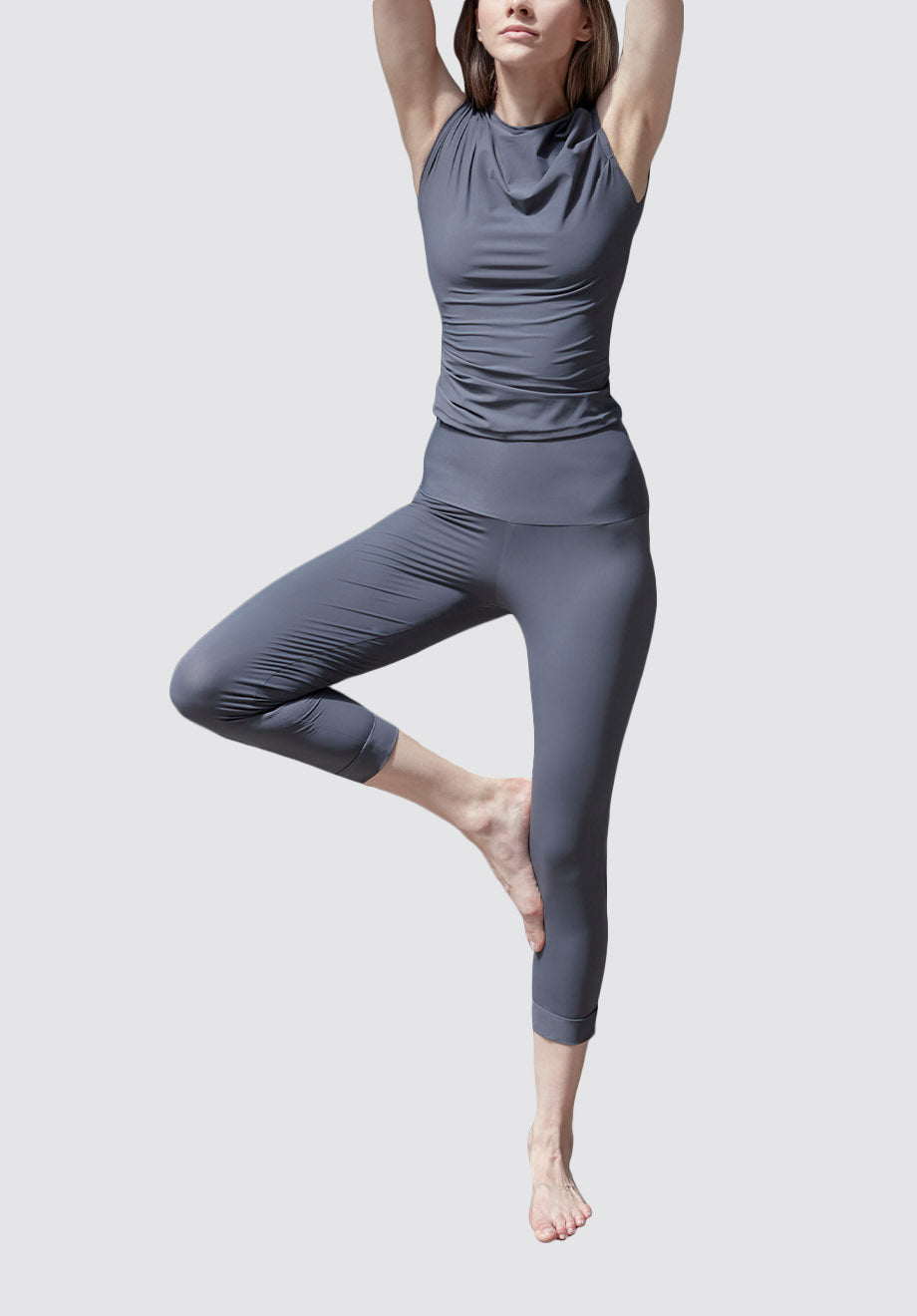 Shanti Yoga Trousers | Grey Hematite