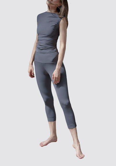 Shanti Yoga Trousers | Grey Hematite