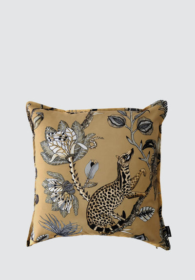 Camp Critters | Gold Outdoor Cushion Cover