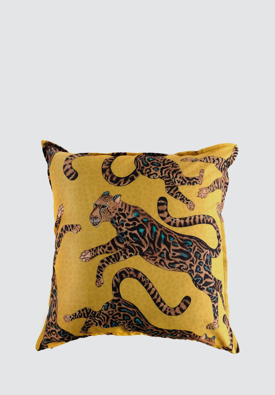 Cheetah King | Gold Outdoor Cushion Cover