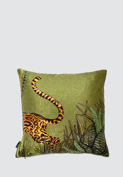 Cheetah Kings Forest | Delta Silk Cushion Cover