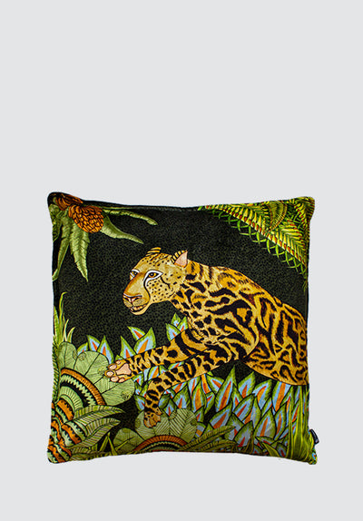 Cheetah Kings Forest | Delta Velvet Cushion Cover
