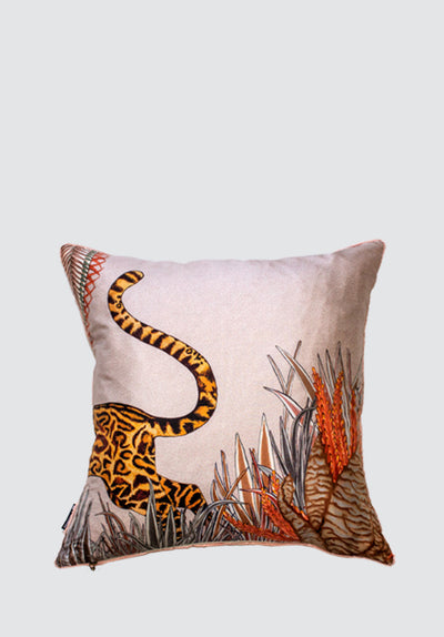 Cheetah Kings Forest | Magnolia Silk Cushion Cover