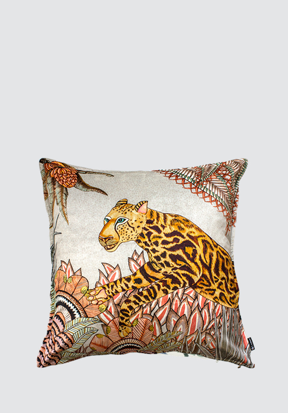 Cheetah Kings Forest | Magnolia Velvet Cushion Cover