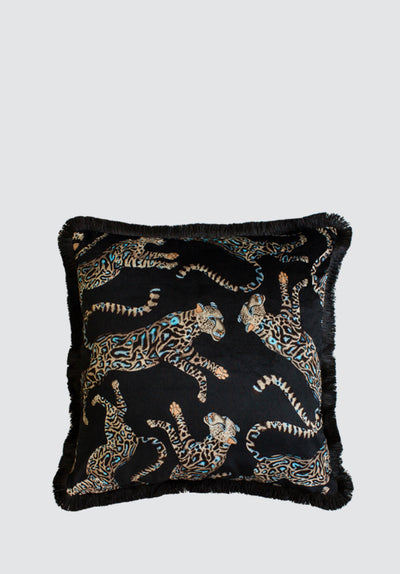 Cheetah Kings | Starry Nights Cushion Cover with Fringe