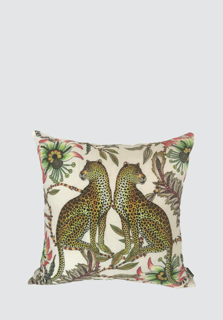Lovebird Leopards | Parakeet Cushion Cover
