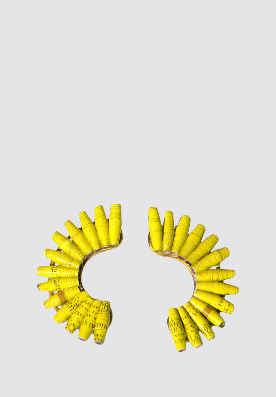 Fan Earring Yellow