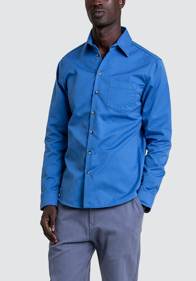 1 Pocket Cotton Shirt | Delft