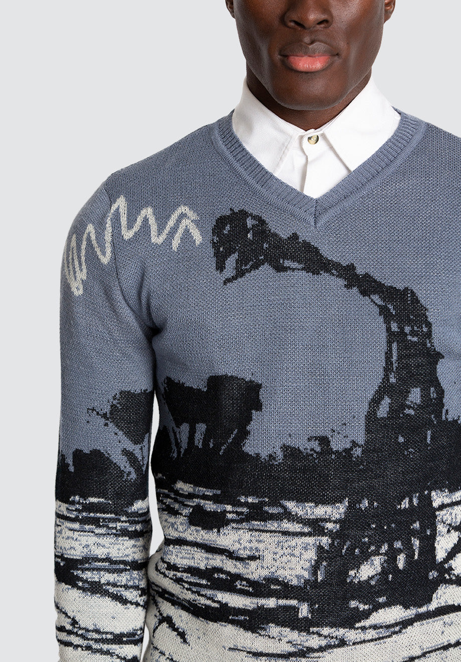 Wool & Mohair Sweater Collaboration featuring Themba Khumalo