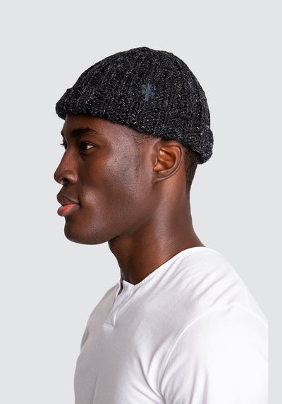 Wool and Linen Beanie | Black Beauty