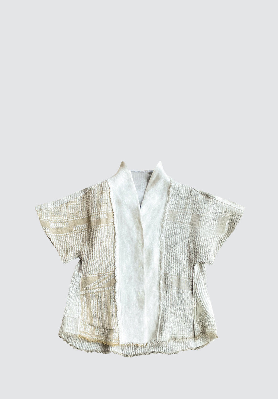 Jacquard Kimono Wrap Top