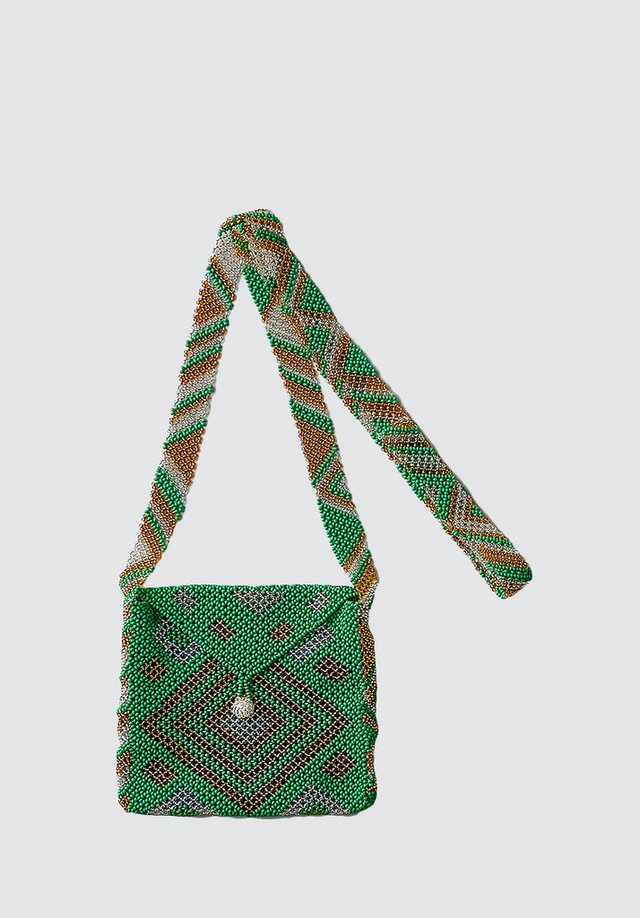 Beauty's Beaded Bag | Apple Green