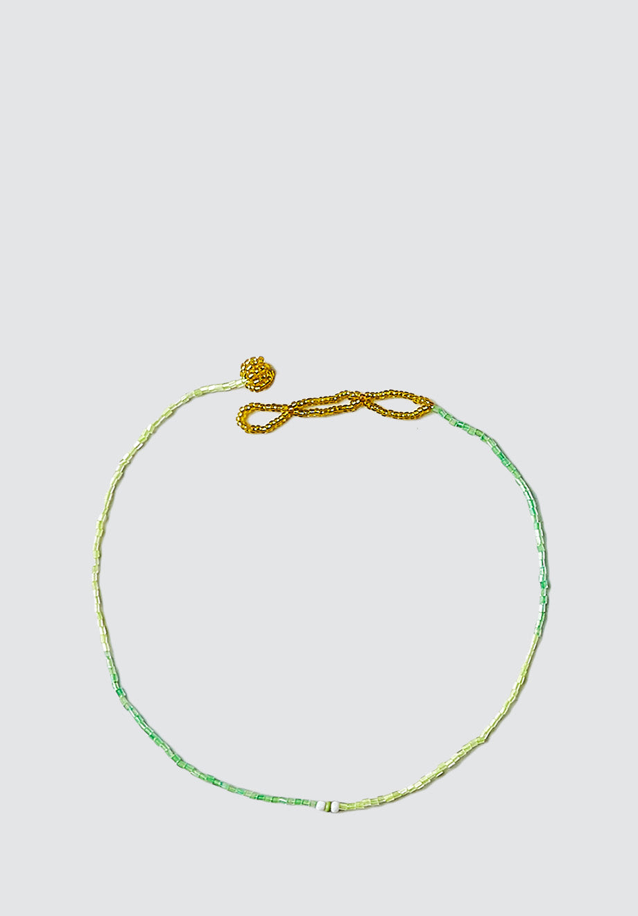 Beaded Necklace | Glass Green