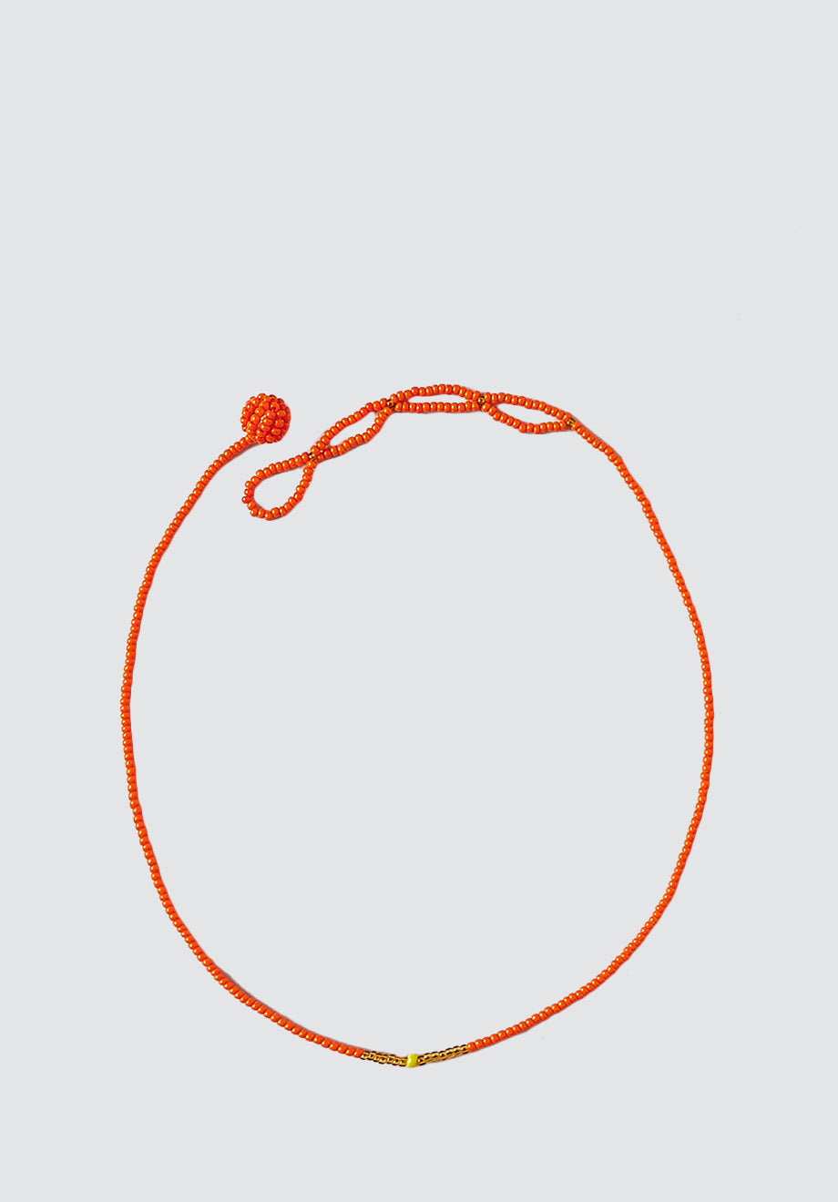 Beaded Necklace | Zulu Orange