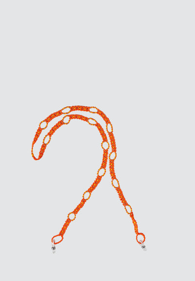 Beaded Sunglass Strap | Zulu Orange