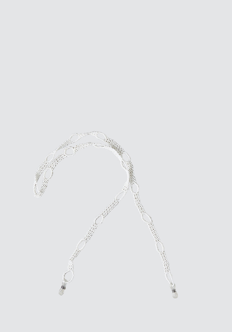 Beaded Sunglass Strap | All White