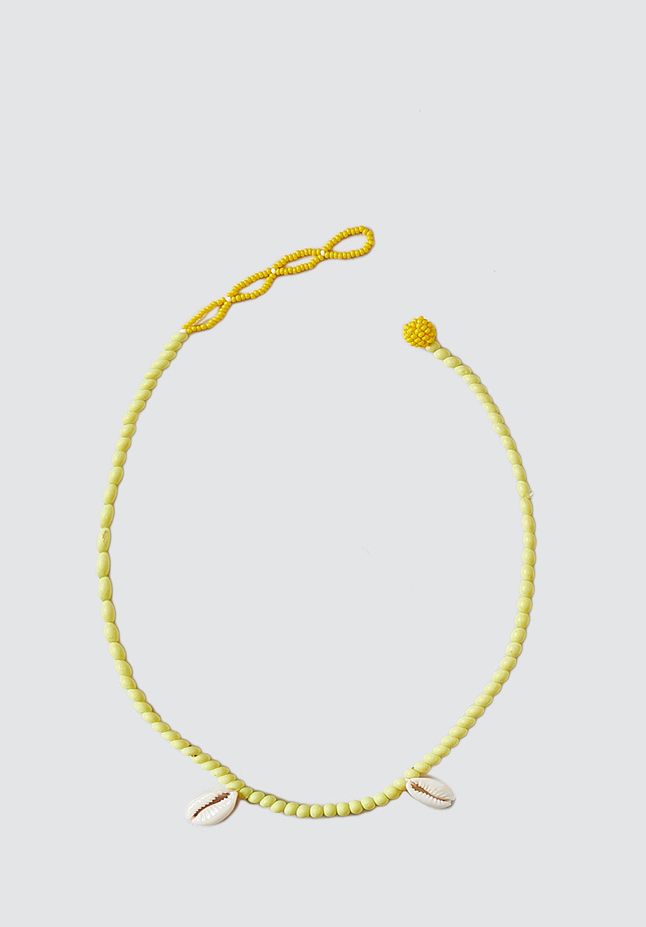 Ntombi Necklace | Double Shell Lime