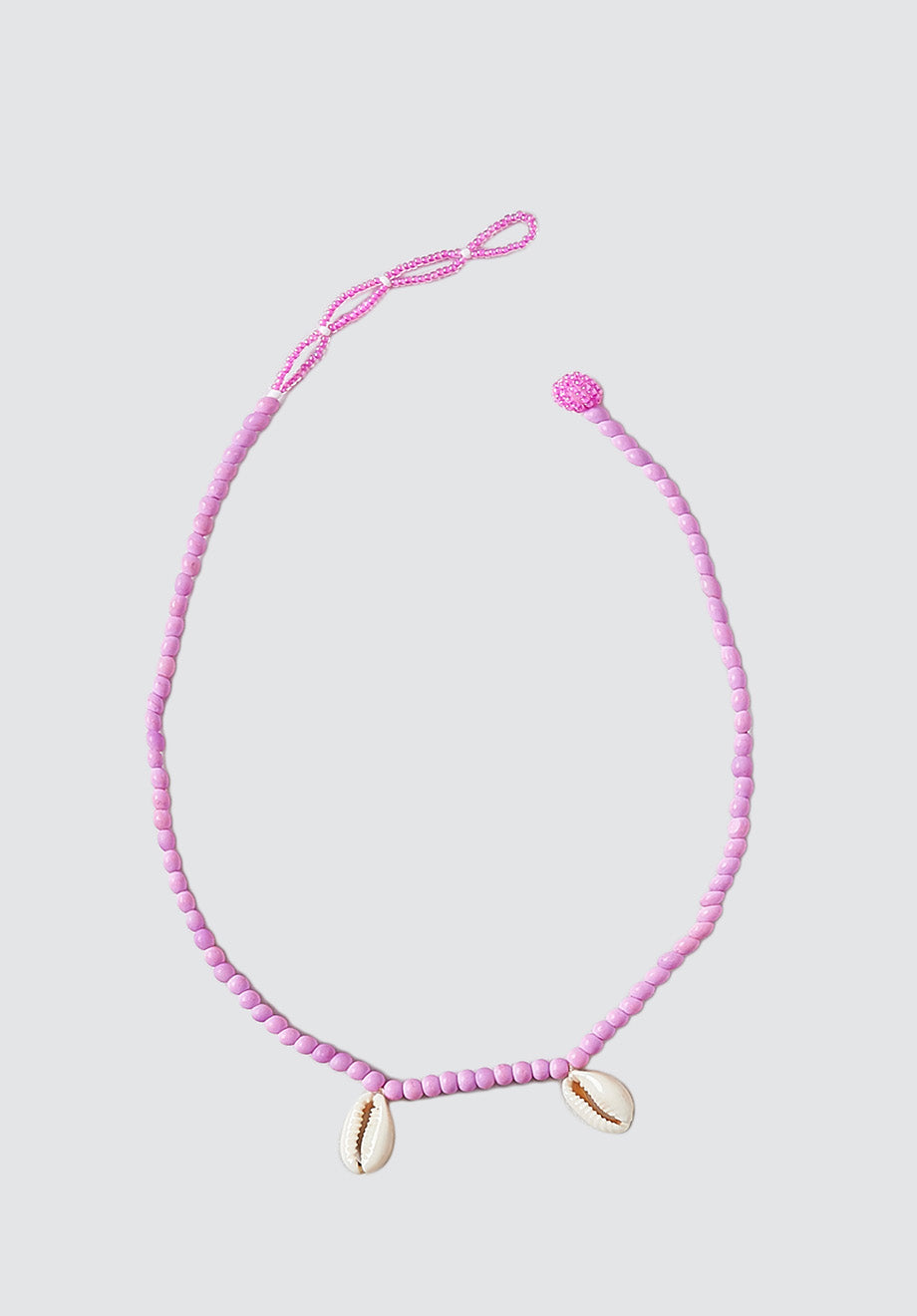 Ntombi Necklace | Double Shell Lilac