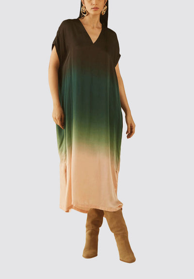 Naomi Ombre Kaftan Dress