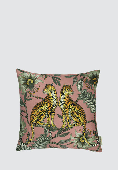 Lovebird Leopards | Magnolia Cushion Cover