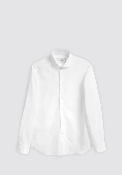 Recycled Italian | White Cut-Away Shirt