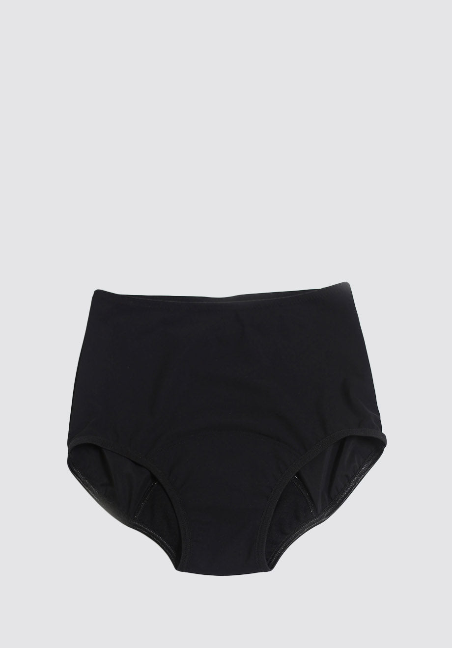 Black Simple High-Waist Panties