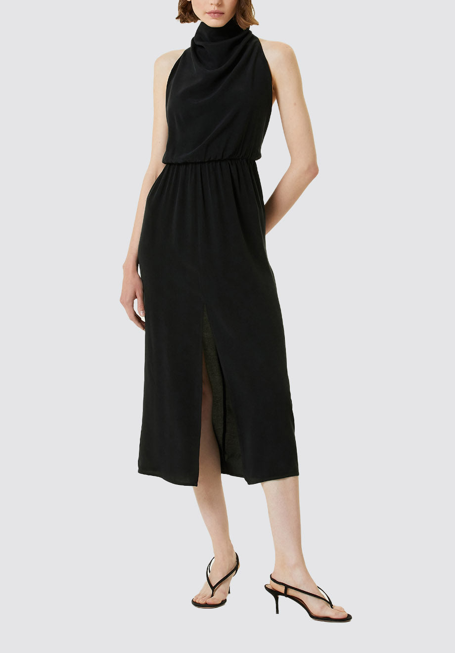 Mira Cupro Dress | Black