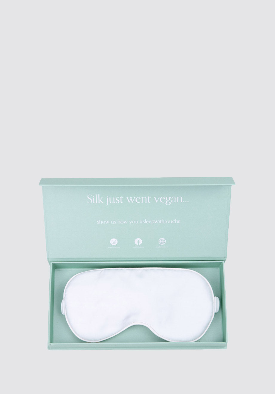 Eucalyptus Vegan Silk™ Eye Mask | White