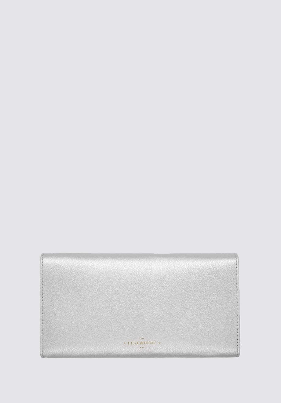 Recycled Leather Women's Wallet | Faraway Silver