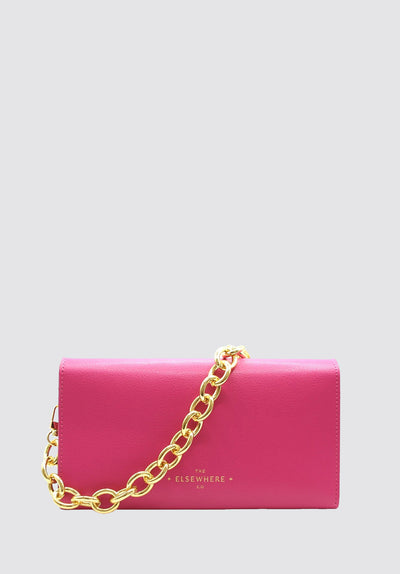 More is More Wallet & Chunky Chain Set | Paradise Pink