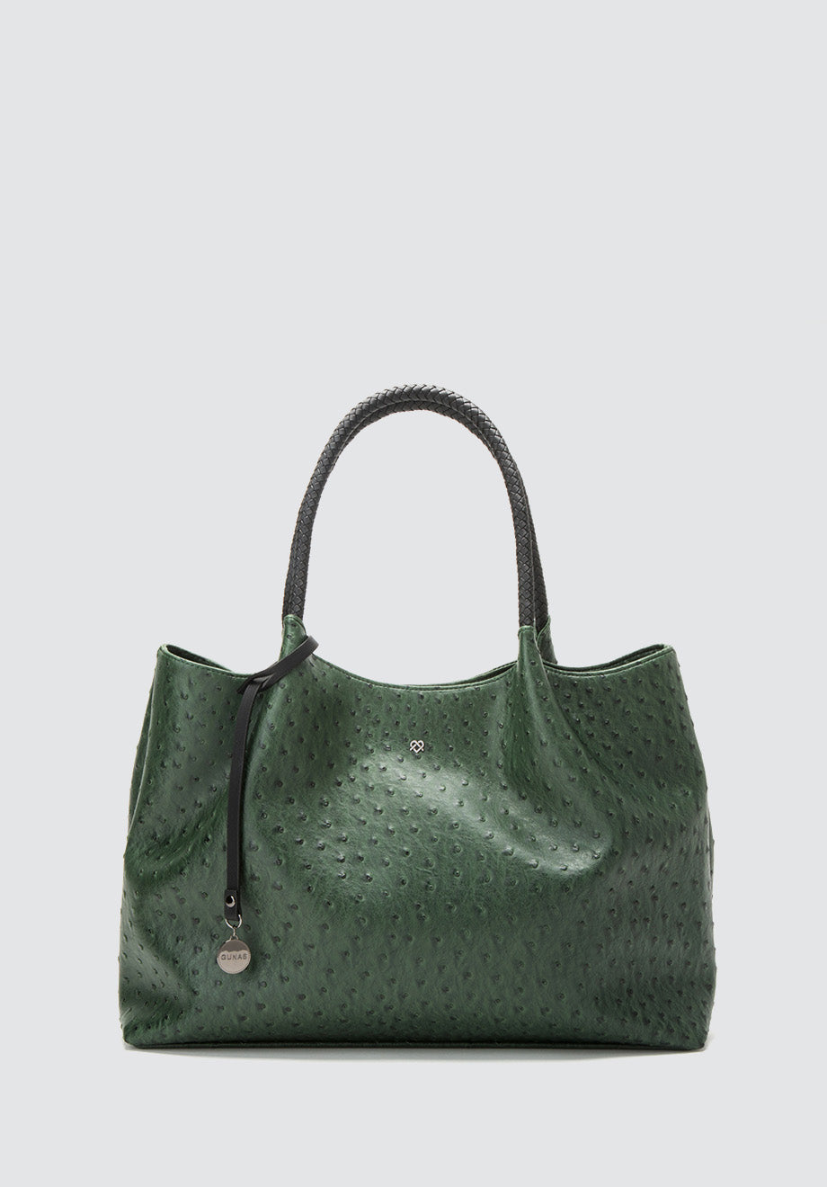 Naomi | Dark Green Vegan Leather Tote Bag