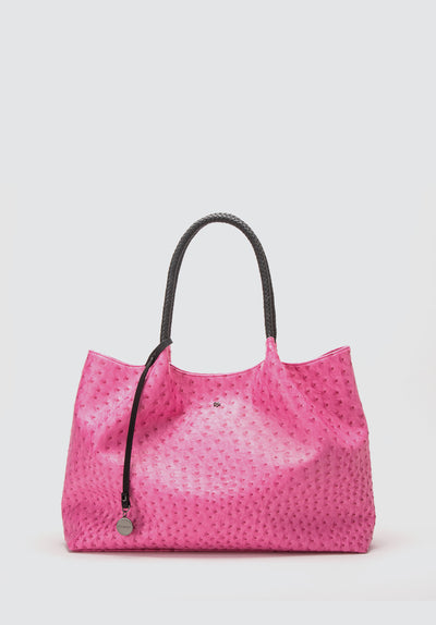 Naomi | Hot Pink Vegan Leather Tote Bag