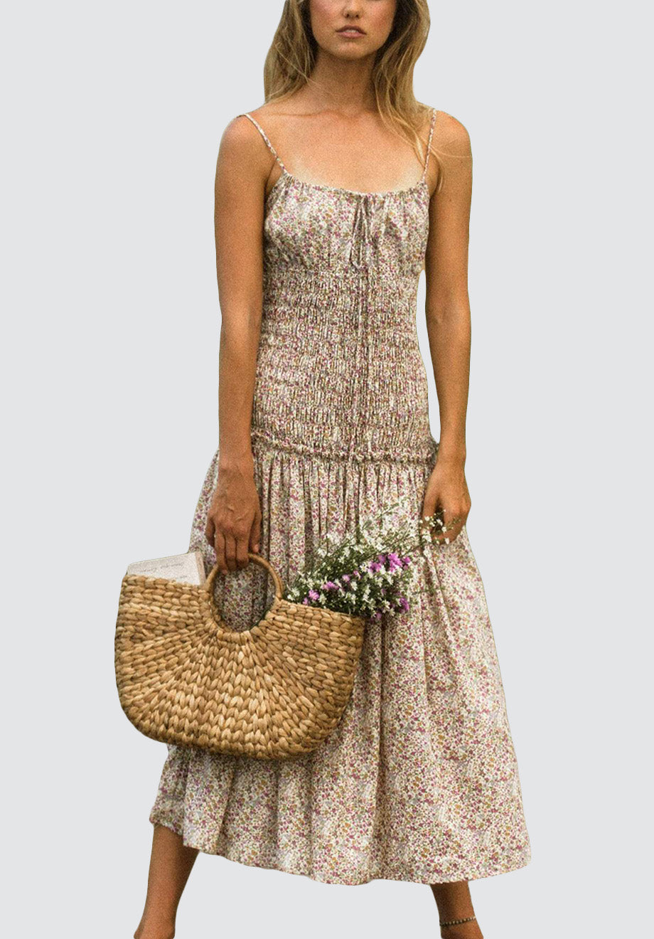 KATE Boho Midi Dress | Floral Print