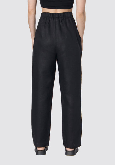 Linen Pants | Black