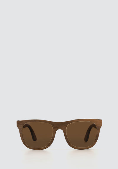 Burge Sunglasses | Walnut | Brown Polarised