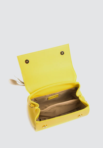 Cottontail | Yellow Vegan Leather Bag