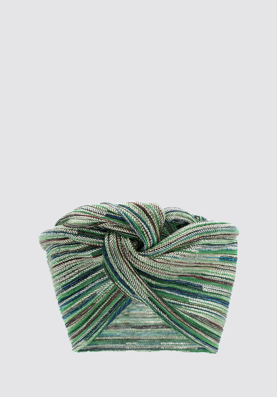 Lurex Turban | Green Stripes