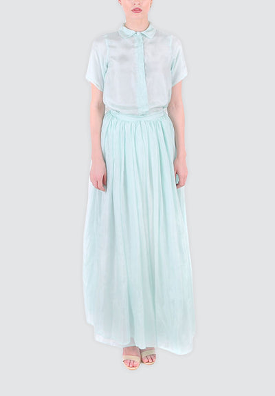 Mint Green | Shirt and Skirt Set