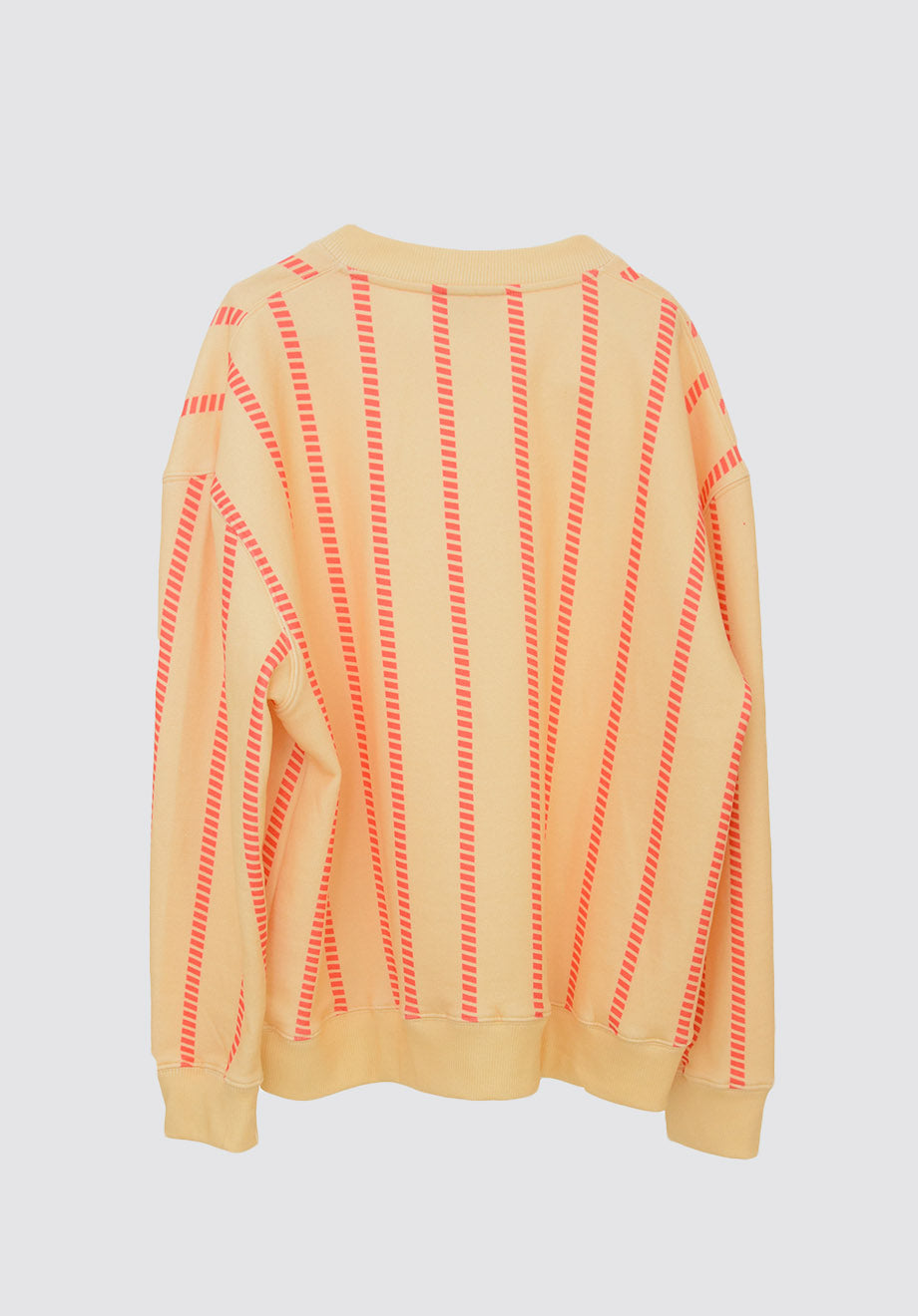 Oversized V-neck Sweatshirt | Striped
