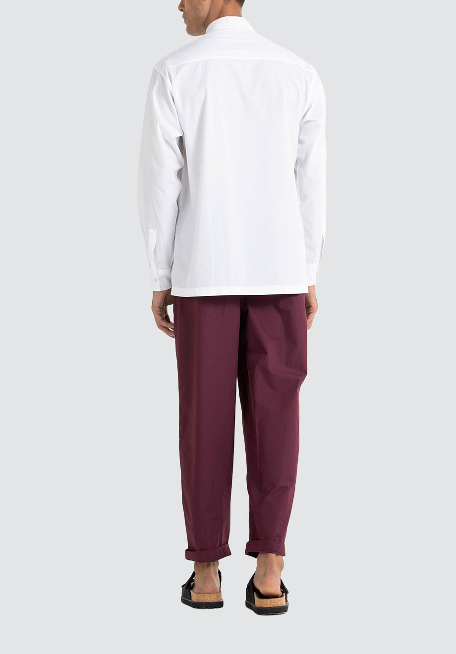 Front Pleat Shirt Co-ord | Wine