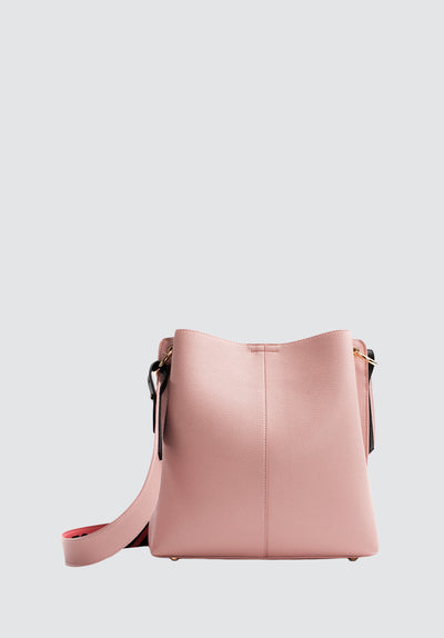 Tabitha | Pink Vegan Bucket Bag