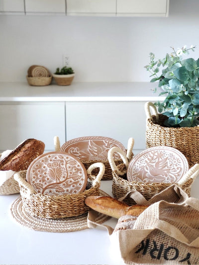 Bread Warmer & Basket | Bird Oval